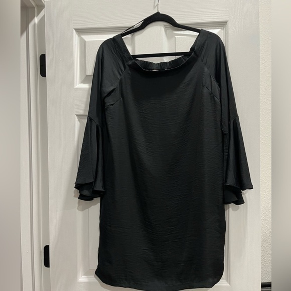 Philosophy, from Neiman Marcus women’s extra small black satin dress - Picture 1 of 8